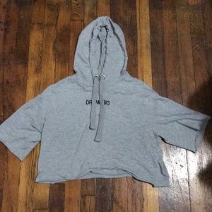 Cropped Shirt with Hood